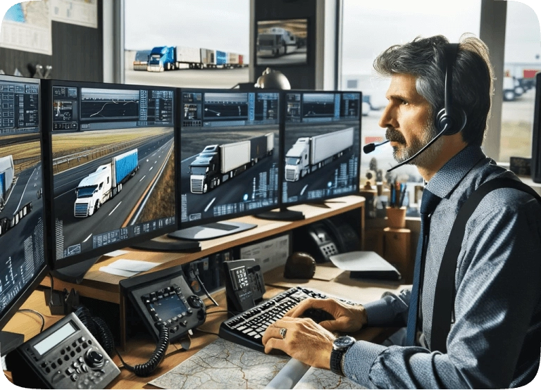 Dispatcher on the phone
