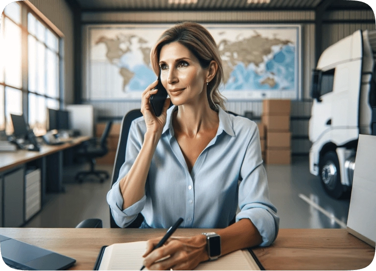Dispatcher on the phone